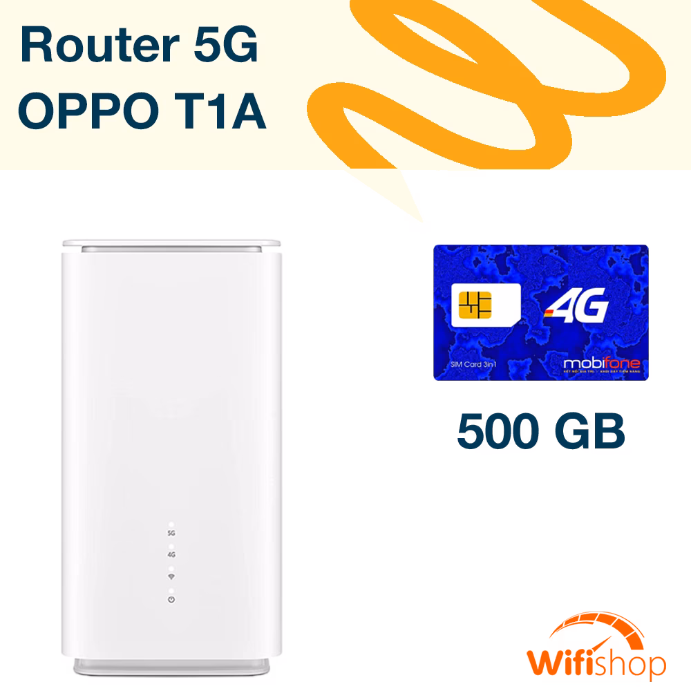 Bộ phát WiFi 5G Oppo T1a Tốc độ tối đa 4.1 Gbps