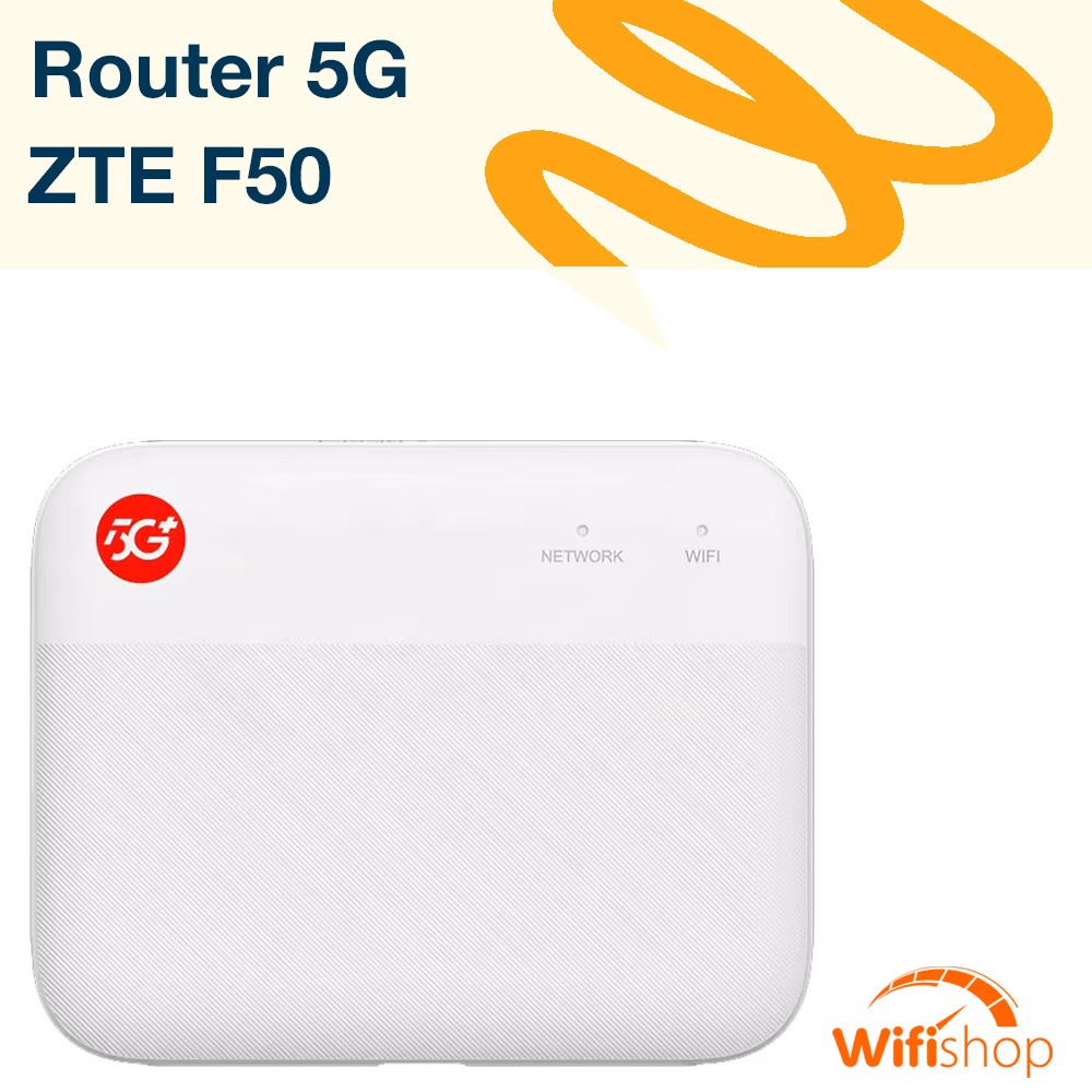 Bộ Phát WiFi 5G ZTE F50 tốc độ dowload 1.6Gbps, Upload 225Mbps