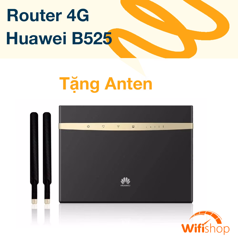 Bộ Phát Wifi Huawei B525 4G LTE AC1600 Hỗ trợ LTE Cat6, tốc độ lên tới 300Mbps