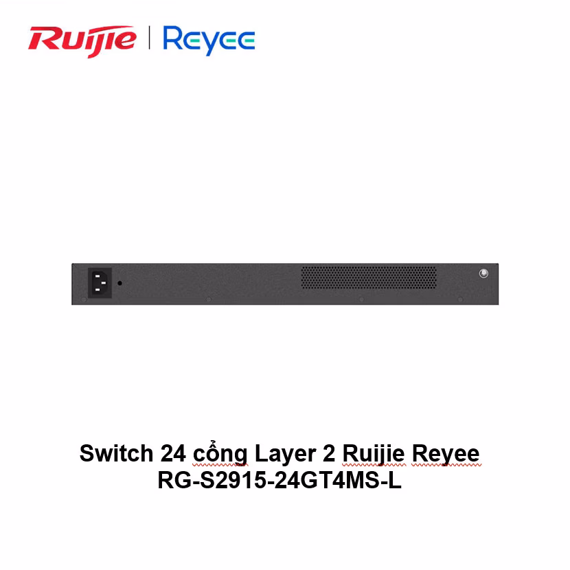 Switch Ruijie Reyee RG-S2915-24GT4MS-L | 24 Cổng Gigabit Layer 2+ | 4 Cổng SFP