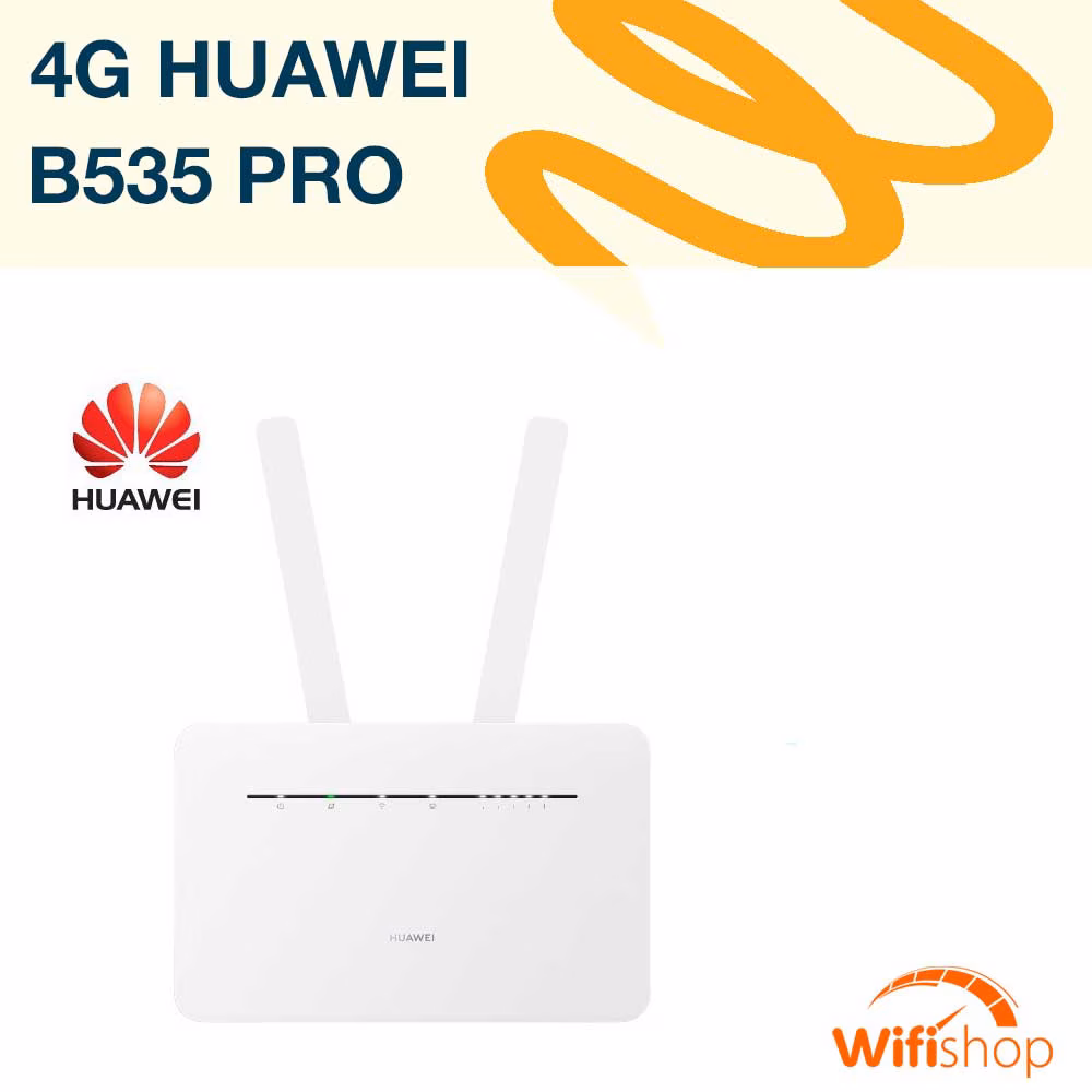 Bộ phát Wifi 4G Huawei B535 CAT7 – Tốc độ 300Mbps, Kết nối 64 máy