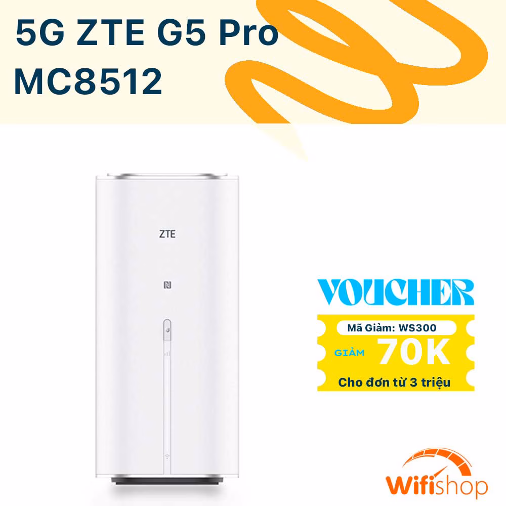 Bộ Phát Wifi 5G ZTE G5 Pro MC8512 Wifi 7 tốc độ 7200Mbps