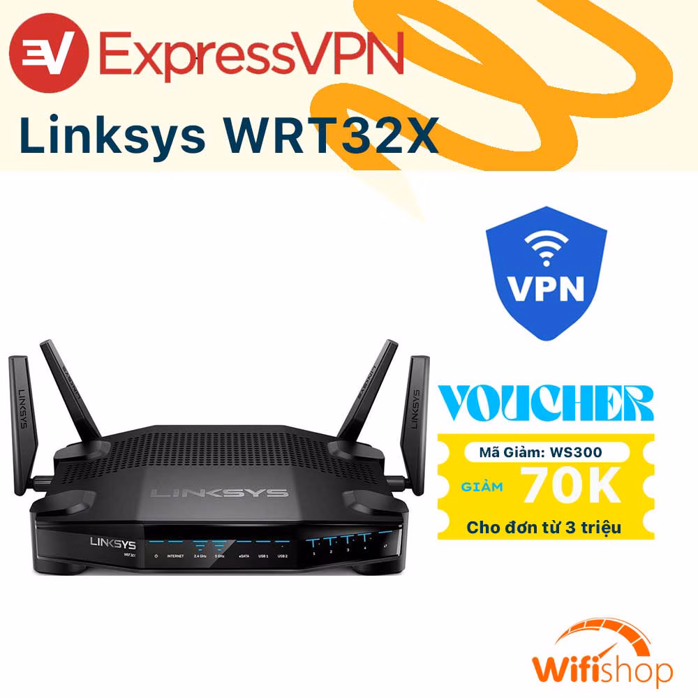 Bộ Phát Wifi Linksys WRT32X AC3200 - Router VPN