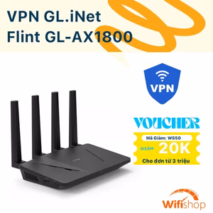 Bộ Phát Wifi6 GL.iNet Flint (GL-AX1800) VPN - Đổi IP Chuyên Nghiệp