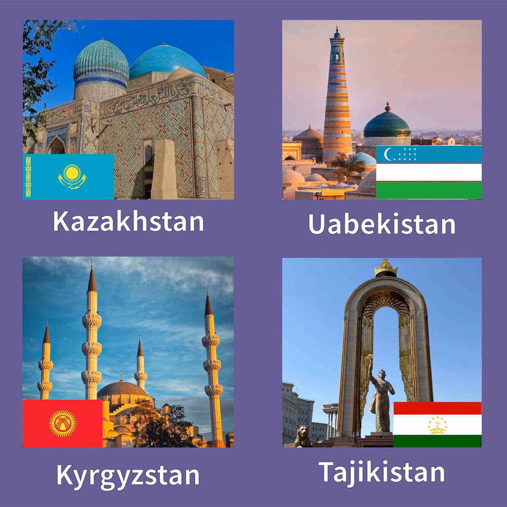 SIM du lịch 4 Nước Kazakhstan Uzbekistan Kyrgyzstan Pakistan