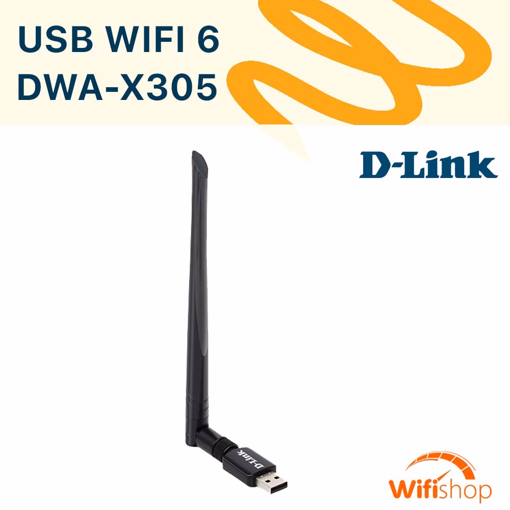 USB Wifi Thu Sóng Chuẩn Wifi 6 D-Link DWA-X305