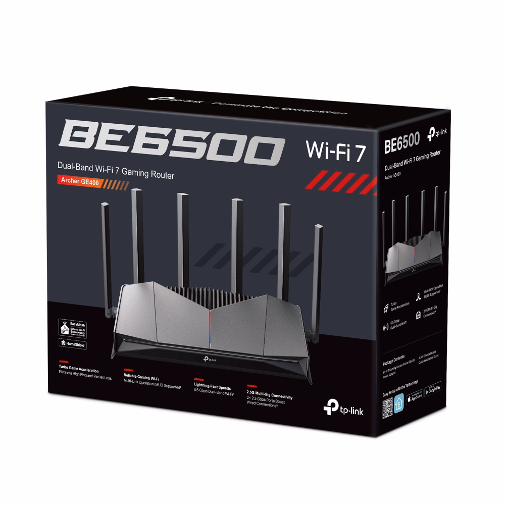 TP-Link Archer GE400 - Bộ Phát WiFi 7 Tốc Độ Cao BE6500