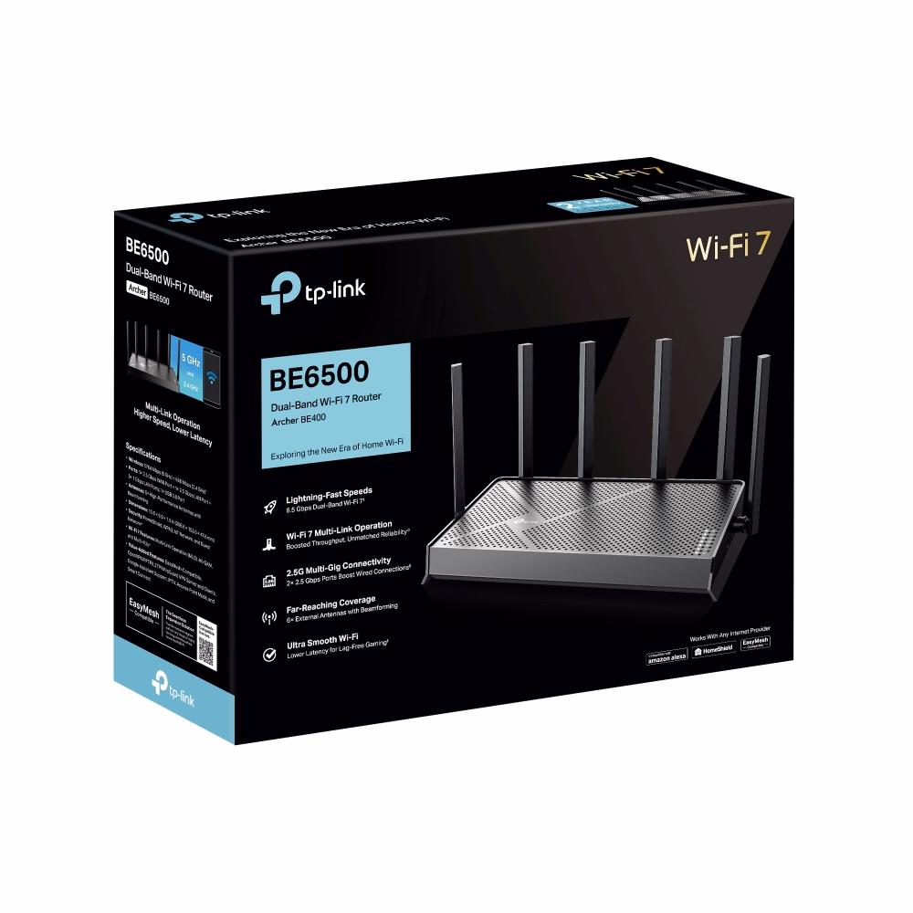 TP-Link Archer BE400 - Bộ Phát WiFi 7 Tốc Độ Cao BE6500