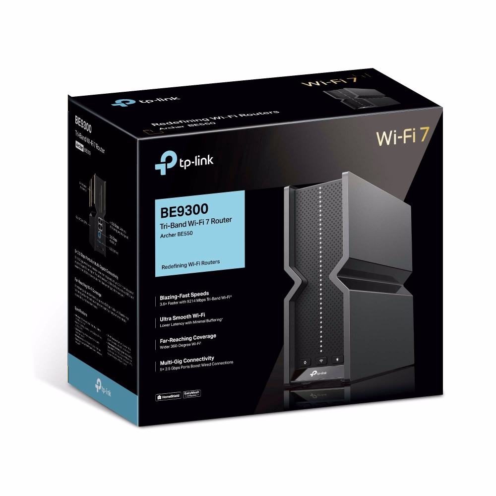 TP-Link Archer BE550 - Bộ Phát WiFi 7 Tốc Độ Cao BE9300