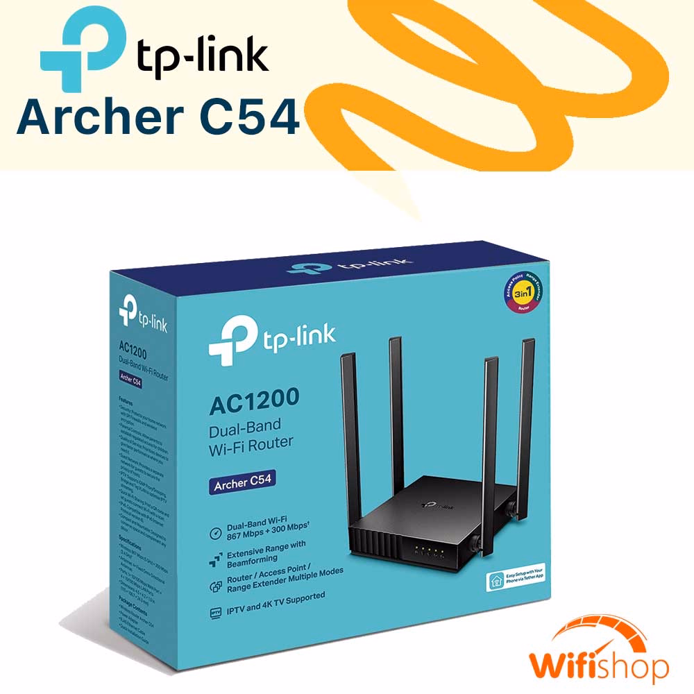 Bộ Phát Wifi TP-Link Archer C54 băng tần kép AC1200