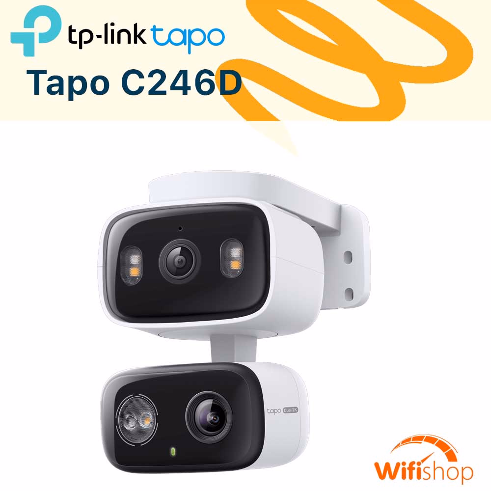Camera WiFi Trong Nhà & Ngoài Trời TP-Link Tapo C246D (3MP) 2K (2304×1296) & 2K (2304×1296)