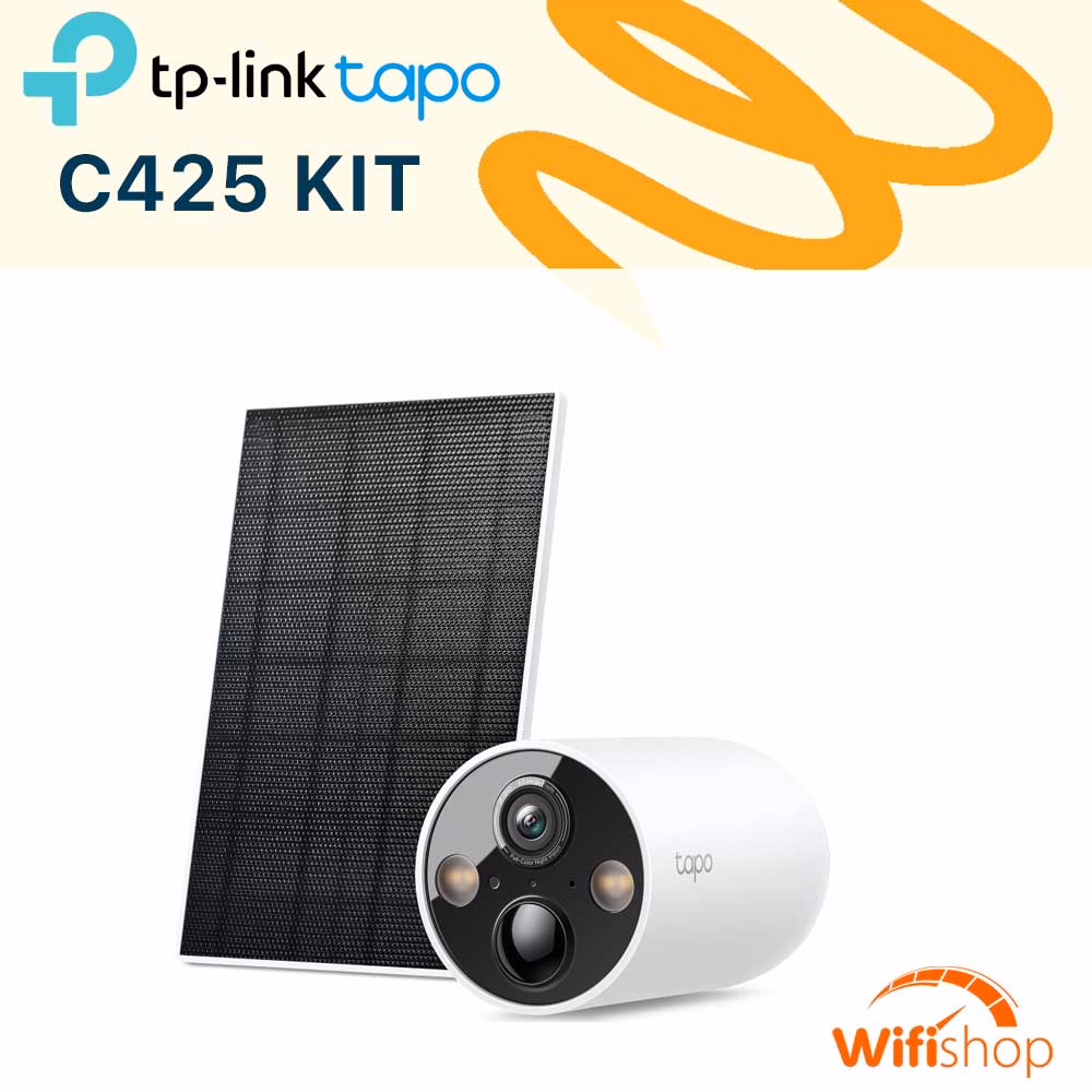 Camera Năng Lượng Mặt Trời TP-Link Tapo C425 KIT (3MP) 2K QHD (2560x1440)