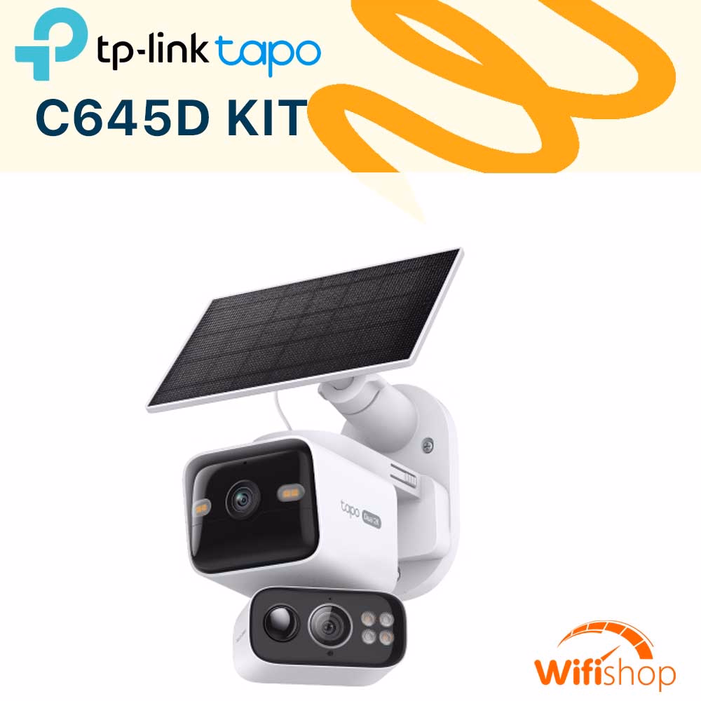 Camera Năng Lượng Mặt Trời TP-Link Tapo C645D KIT (3MP) 2K (2304×1296) & 2K (2304×1296)