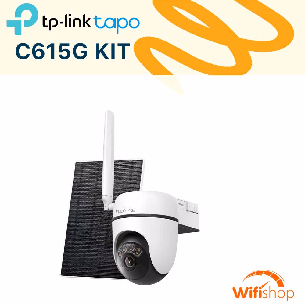 Camera 4G Năng Lượng Mặt Trời TP-Link Tapo C615G KIT (3MP) 2K (2304×1296)