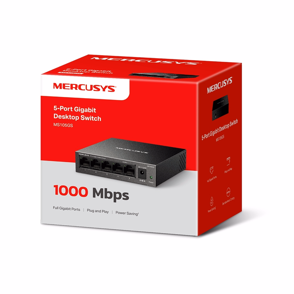 Switch Mercusys MS105GS 5 cổng 1000Mbps
