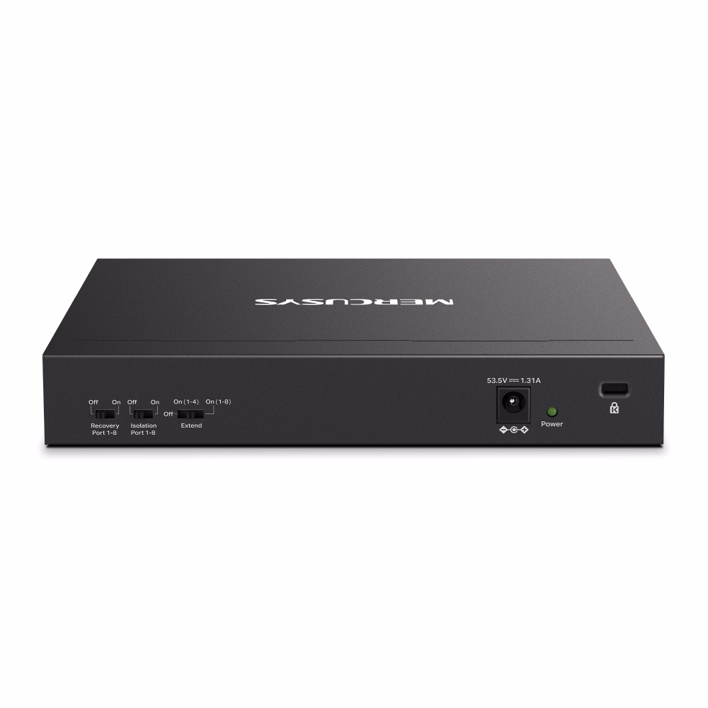 Switch Mercusys MS110CP 8 Cổng 100 Mbps + 2 Cổng Gigabit với 8 Cổng PoE+